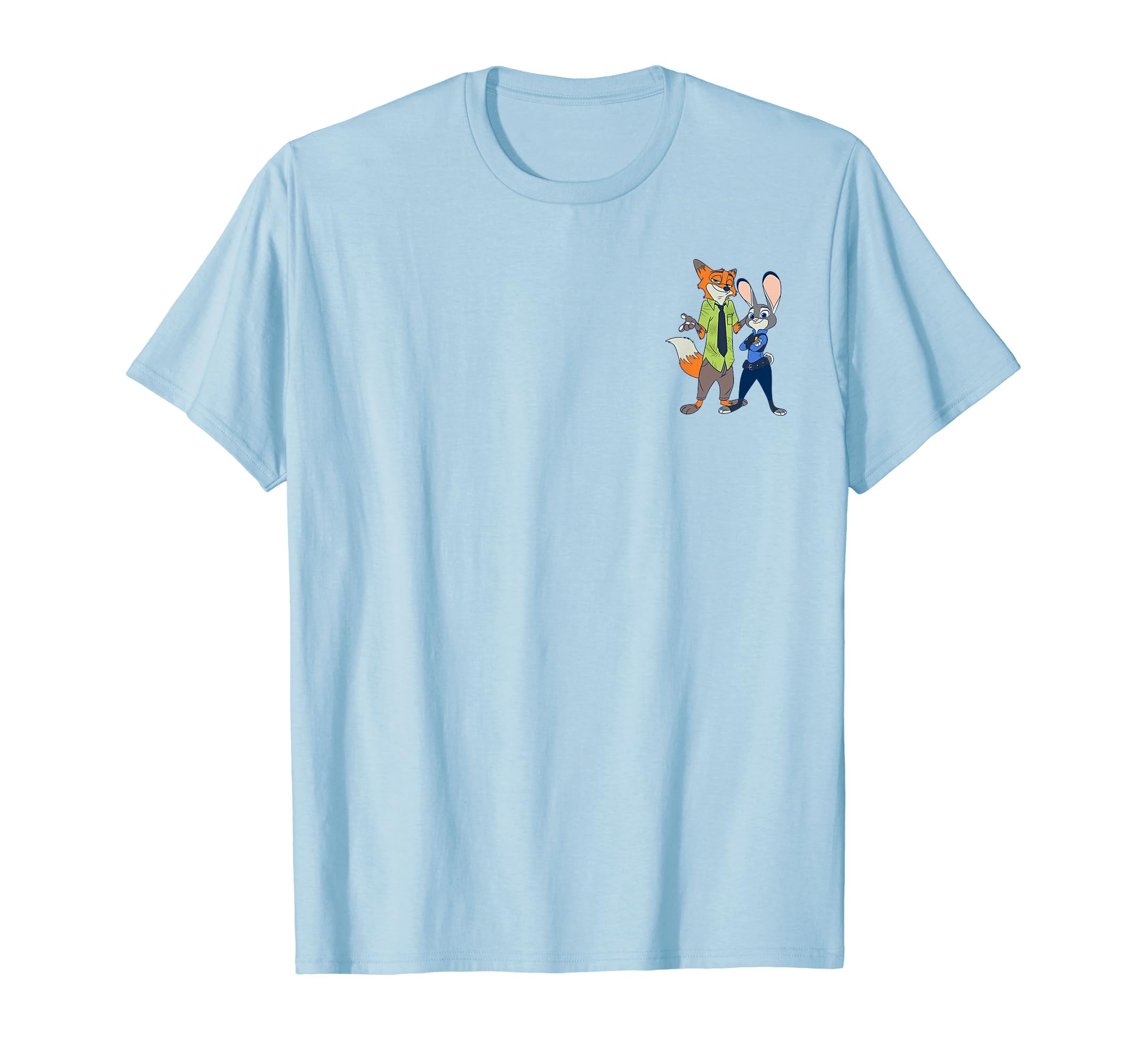 

Disney Zootopia Finnick & Judy Hopps Pocket & Back Portrait T-Shirt