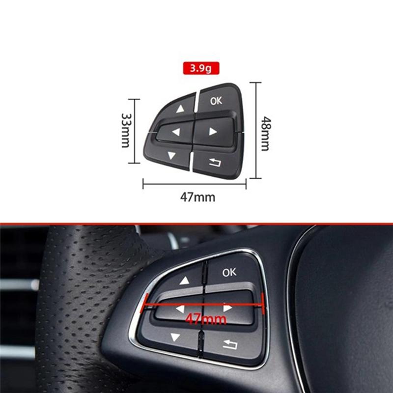 Car Steering Wheel Multifunction Switch Buttons 0999050600 0999050700 for Mercedes Benz GLA GLS GLE W246 W166