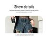 Girls' Wide-Leg Autumn Jeans - Trendy Floor-Length Trousers for Middle Schoolers