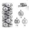 24pcs/set 3cm Christmas Balls Christmas Tree Ornaments Ball Xmas Hanging Tree Pendants Home Party Decor 2025 New Year Gift