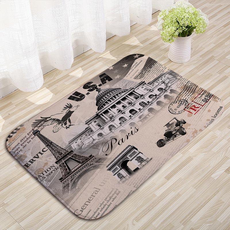 Building Tower Kitchen Floor Mat Bedroom Non-slip Carpet Household Door Mat Entry Floor