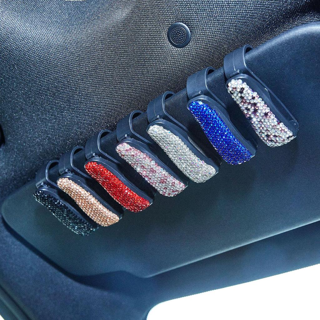 Strass Auto Sonnenblende Brillen- & Kartenhalter Clip