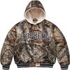 Mitchell Ness Lined Hooded Satin Varsity Jacket Realtree AP Camo