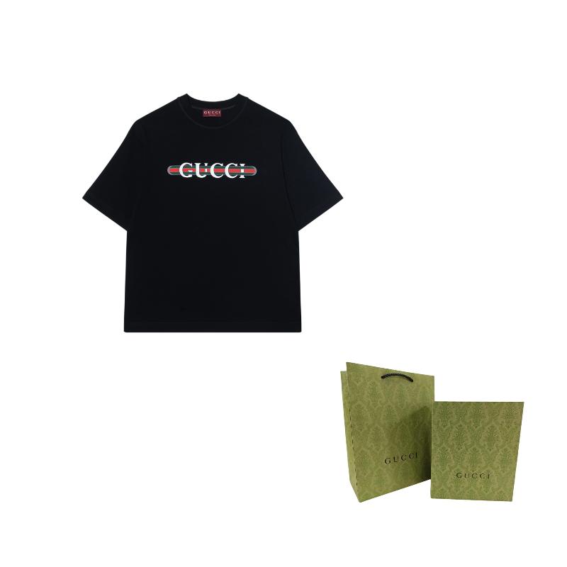 Gucci Logo Printed Jersey T Shirt 784361-XJGTE-1152