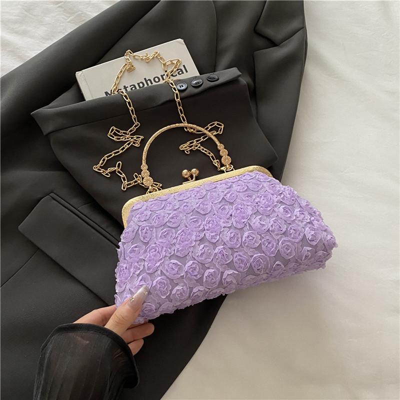 Niche High-value Bag 2025 New Women's Flower Handbag Fashionable and Simple Shoulder Bag Women's Messenger Bag Women's