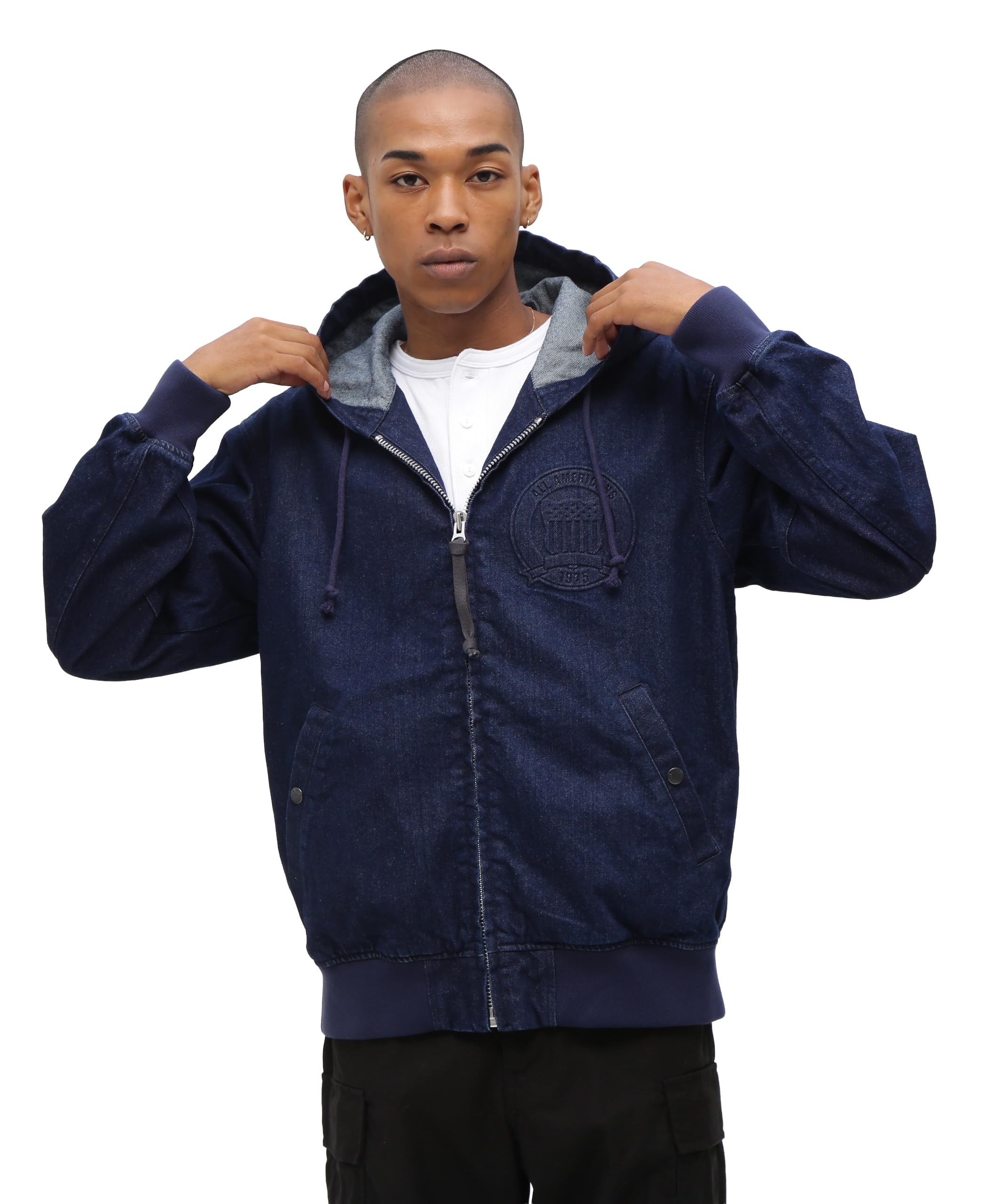 

AVIREX DENIM SIGNATURE LOGO PARKA M 367 indigo 783-5952055