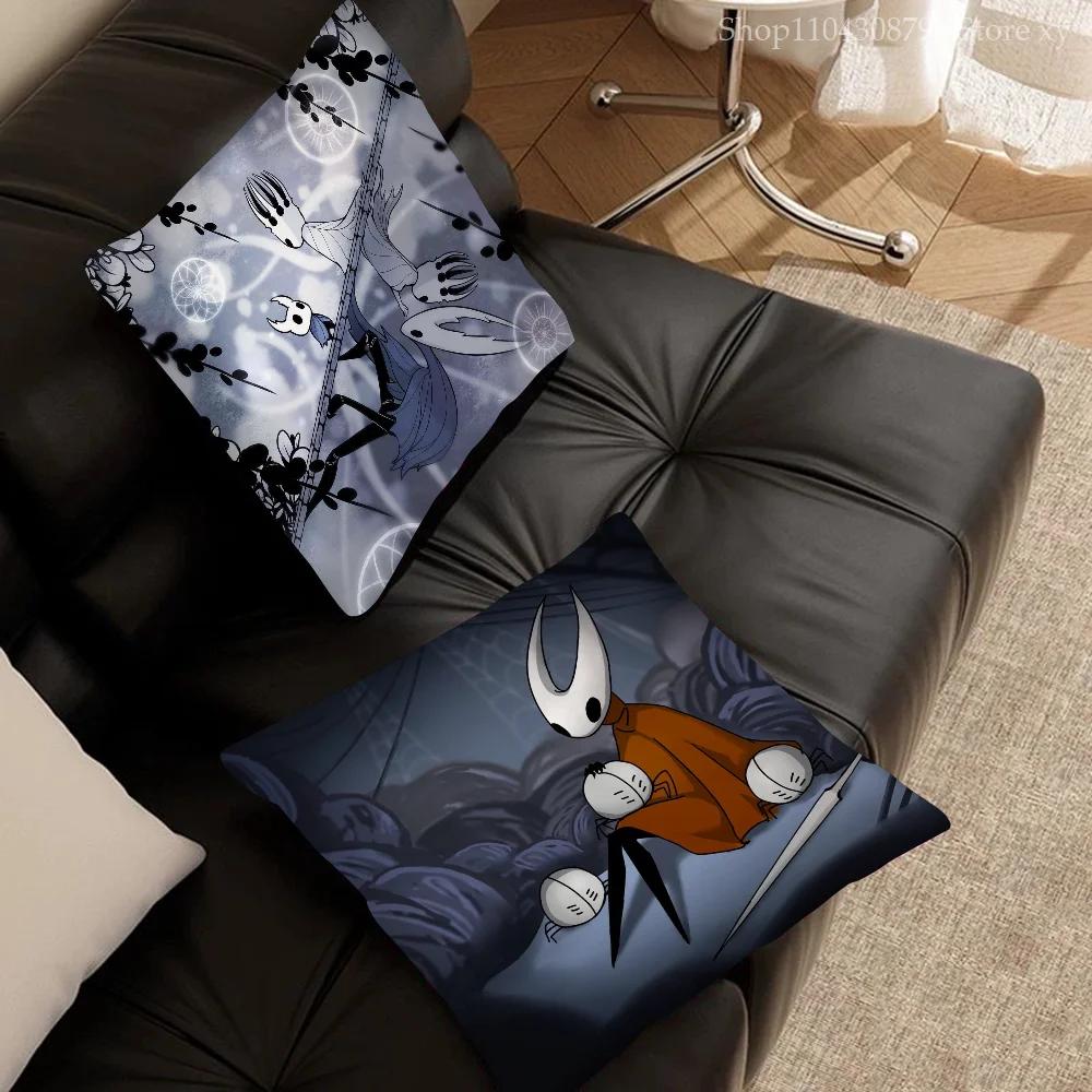 The H-Hollow K-Knight Adventure Game Pillow Case Square Pillow Bedroom Sofa Leisure ComfortCar Living Room Home Decoration 40X40