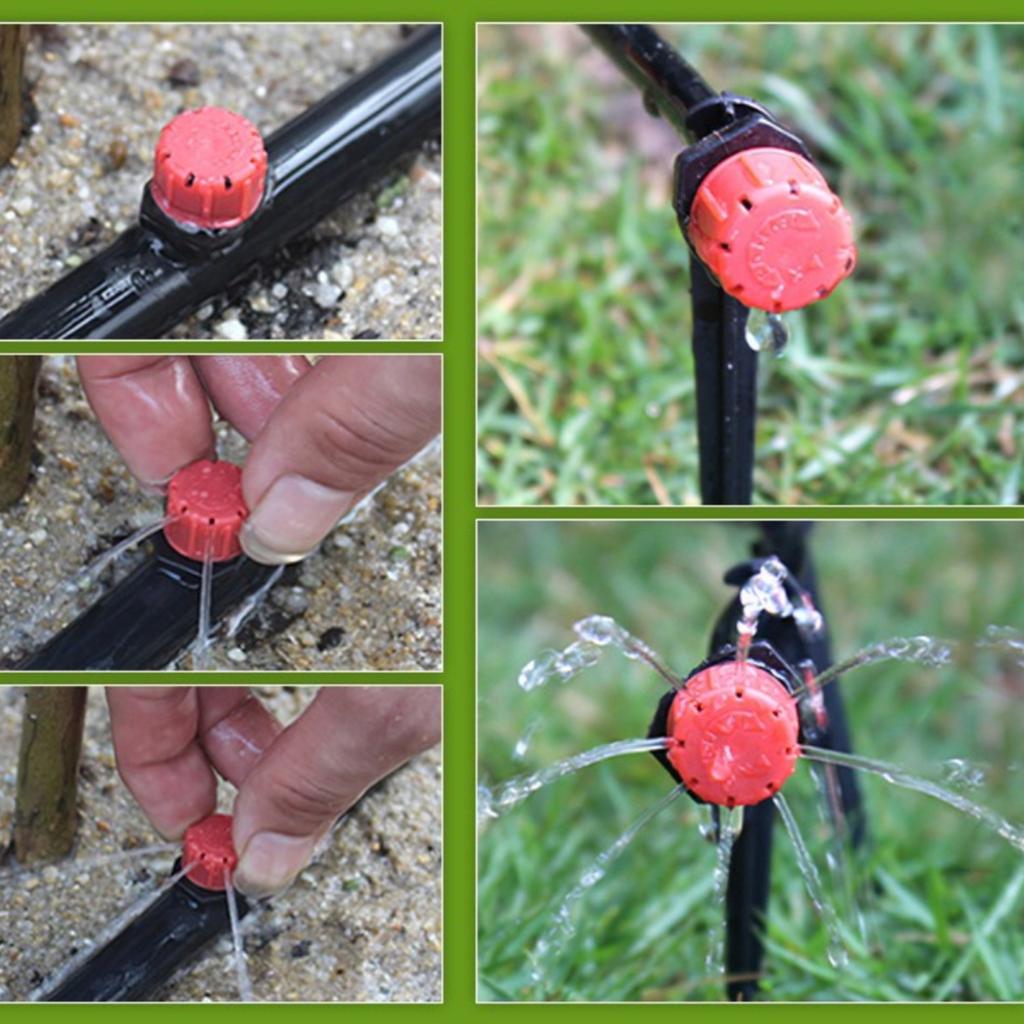 Kit de Irrigação por Gotejamento 50M Sistema de Rega Automática Aspersor para Plantas de Jardim Flores Conjunto de Microirrigação