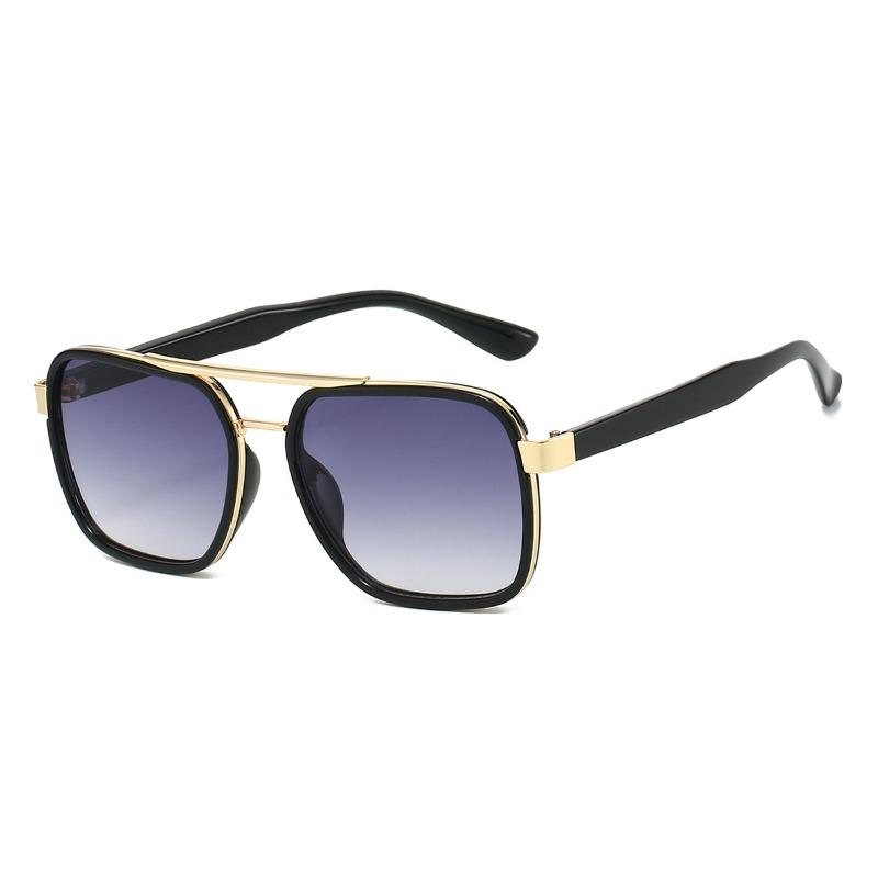 Nicht polarisierte Europa und Amerika Mode Sonnenschutz Lichtblockierende Sonnenbrille Herren Damen Quadratische Bequeme Brille