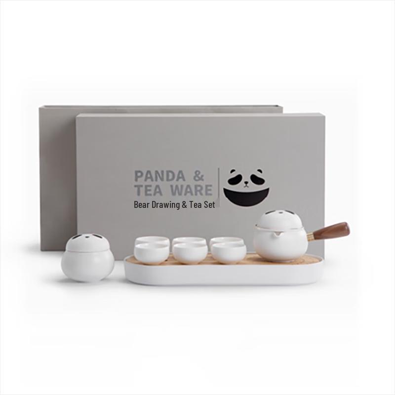 Mr. Nanshan Panda Ceramic Kung Fu Tea Set