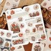 Yi Niao Beautiful Story Retro Sealing Stickers, DIY Journal Decorative Die-Cut Set