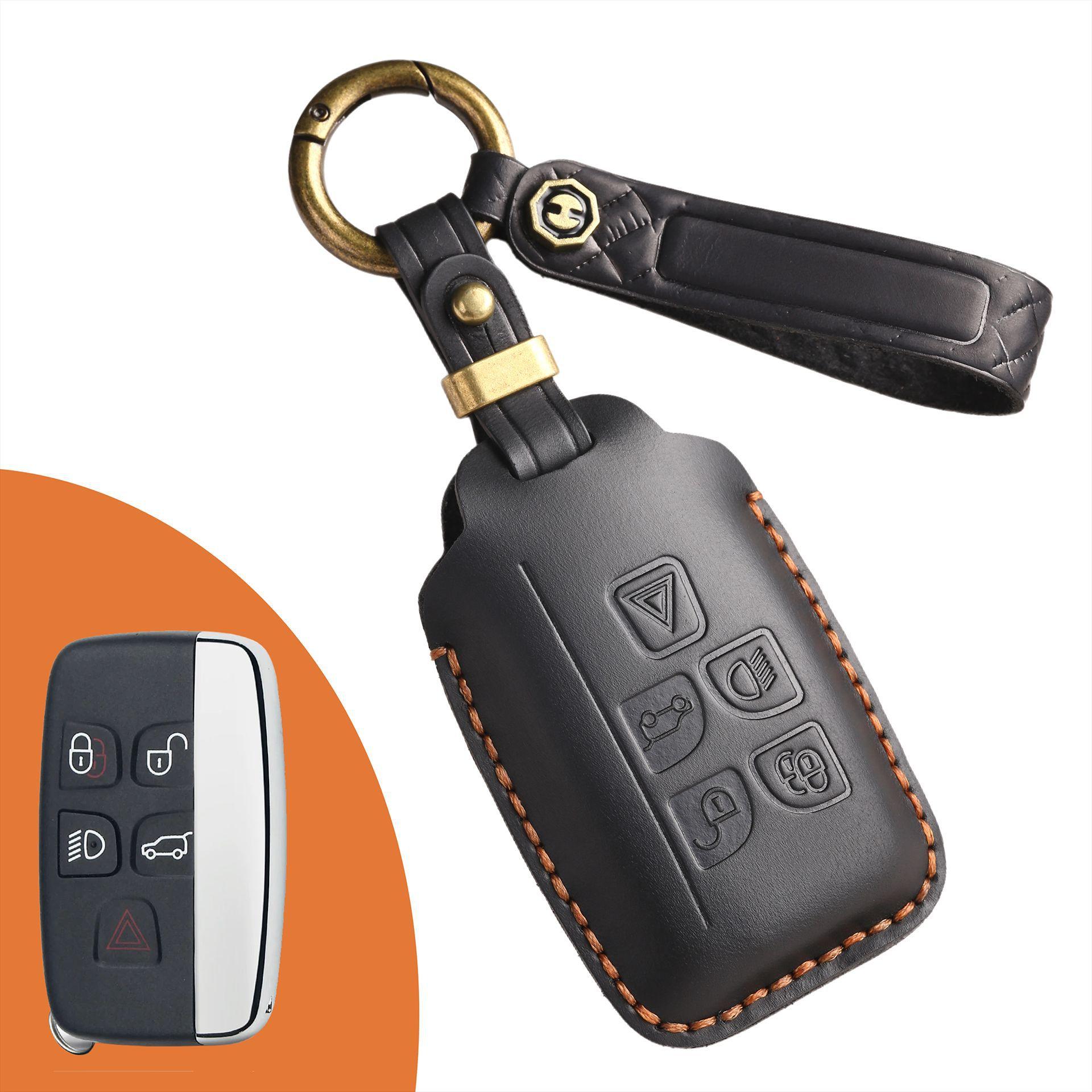 

Ретро чехол для ключа для старых Land Rover Discovery Discovery 4 Freelander 2 Range Rover чёрный