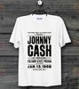Jonny Cash 60s Folson State Prison Gig Poster Retro Vintage Unisex T Shirt B166