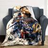 Mbappe Deinen Namen Personalisierbare Decke Überwurf Personalisierbare Decke Ultra-Weich Vielseitig für Sofa Meeresufer Büro Wohnzimmer Ideal für Alle Jahreszeiten