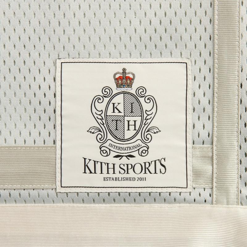 Kith Ss25 Logo Crew Neck Short Sleeve Soccer Shirt Men Tops Gray White KHM032703