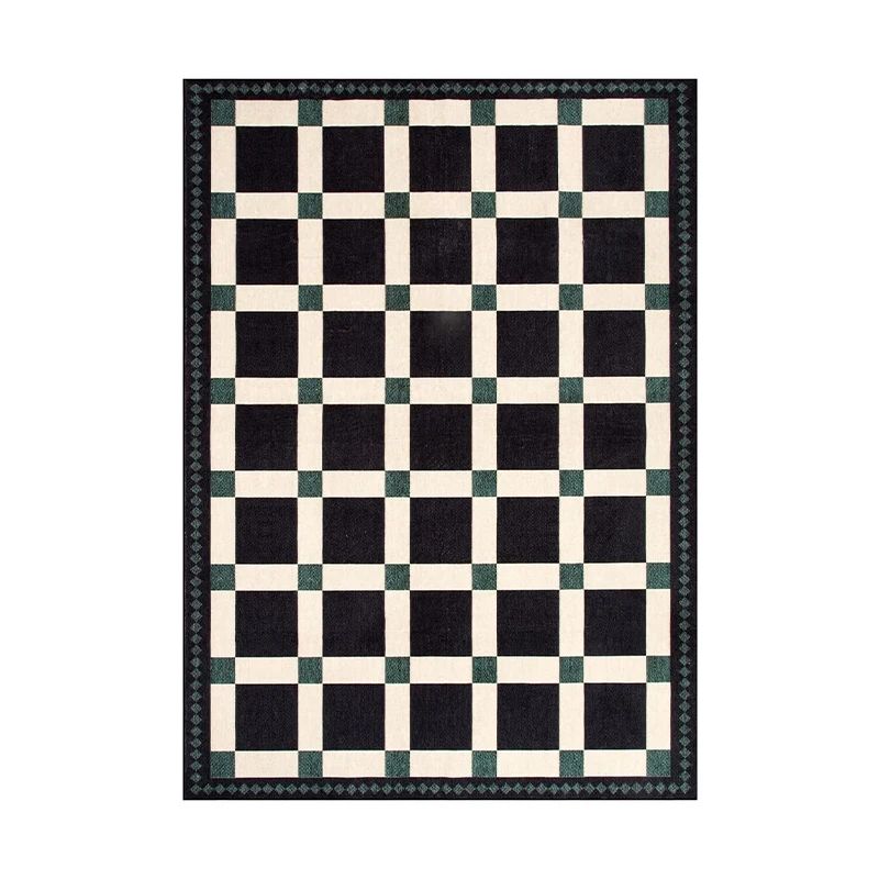 

VIKAMA Scandinavian Harmony Rug Pink/White Checkered Faux Cashmere Rug, Non-Slip Living Room Floor for Cozy Spaces 100x160CM (3.3X5.3FT