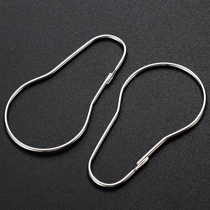 10/20Pcs 304 Stainless Steel Beadless Shower Curtain Hook Curtain Limpet Bathroom Accessories Hook Hoist Hook Hook