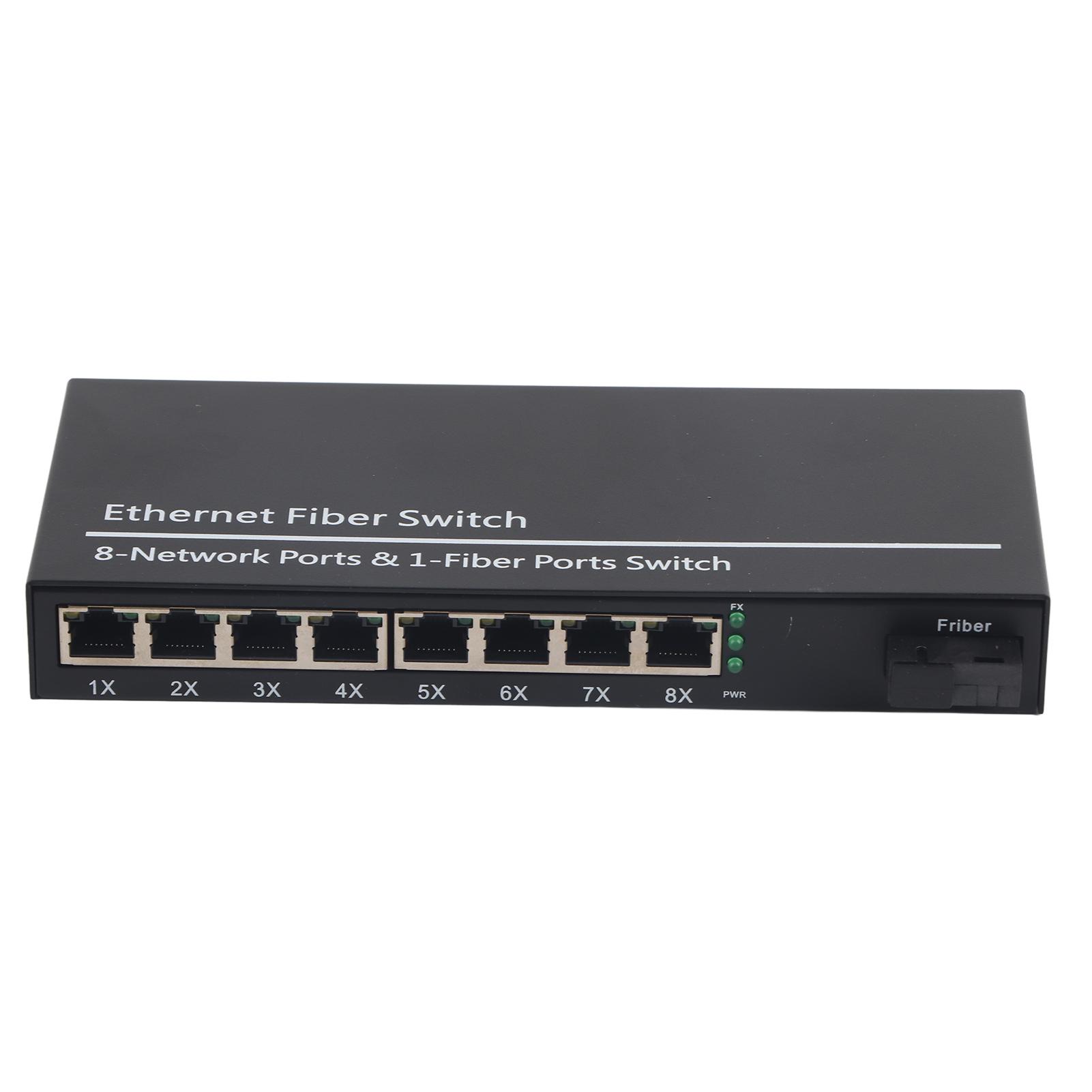

Ethernet Media Converter Dual Interface RJ45 10 100 1000M SC3KM Single Mode Single Fiber