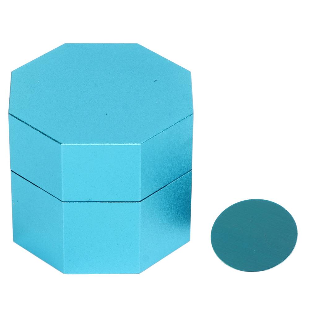 Cue Chalk Box Holder Aluminium Alloy Octagonal Billiard Chalk Case for Billiards Accessory