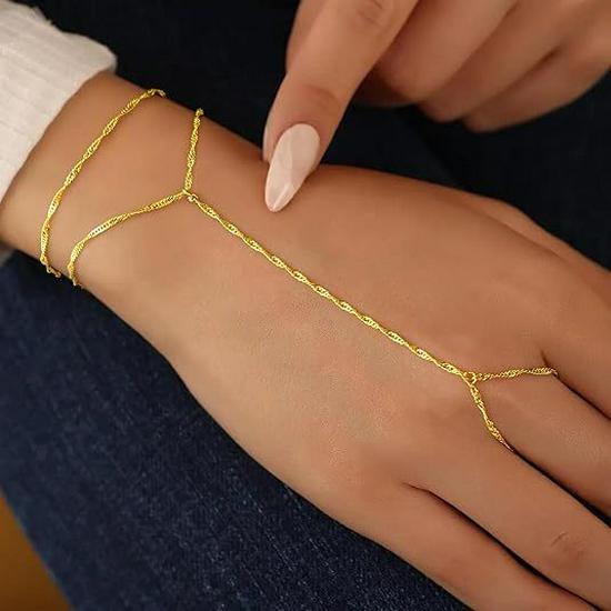High-End Minimalist Multi-layer Finger Bracelet Set – European & American Style