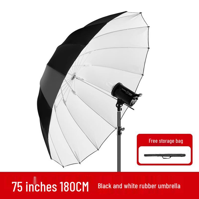 Black & White Reflective Photography Umbrella - Studio & Outdoor Parabolic Diffuser