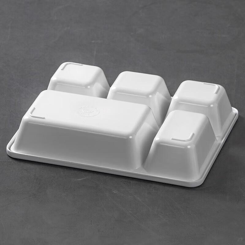 Yishu Xiang Melamin-Mehrkammer-Wochenbett-Essensplatte mit Deckel