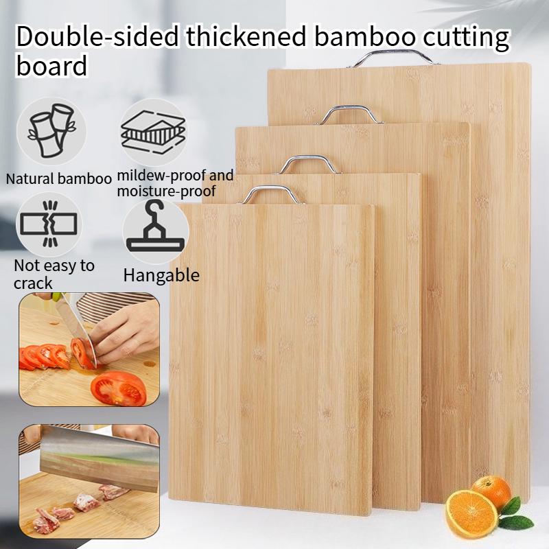 Thick double-sided solid wood cutting board,antibacterial,anti mold,not easy to crack,use for meat,noodles,fruits,vegetables