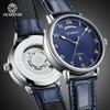 New Fashion Trend Mechanical Watch Leather Waterproof Double Calendar Automatic Mechanical Men's Watch Agent