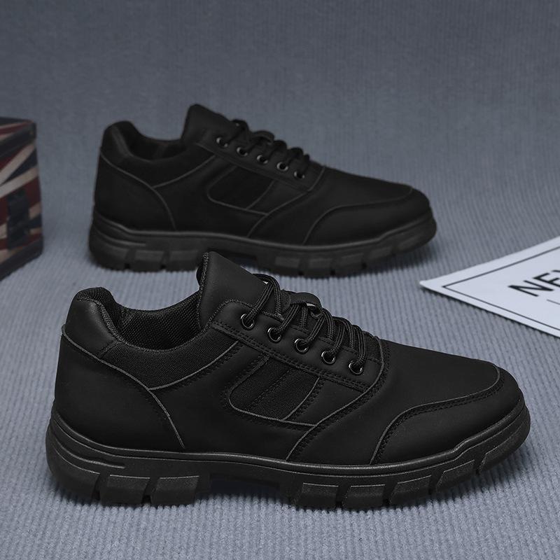 Herrenschuhe Herbst und Winter Herrenschuhe schwarz neu atmungsaktive Sportschuhe Arbeitsschutzschuhe lässige vielseitige Schuhe