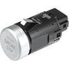 Push Button Starter Switch No.3GD959839 Engine Start Stop Switch Button for Volkswagen Magotan B8 2017-2021 Silver Tone