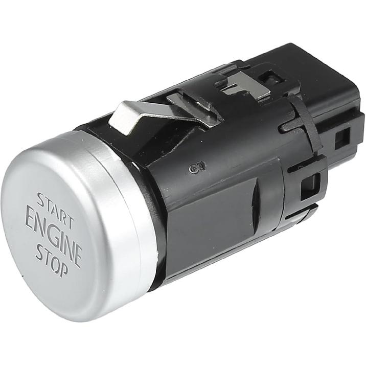 Push Button Starter Switch No.3GD959839 Engine Start Stop Switch Button for Volkswagen Magotan B8 2017-2021 Silver Tone