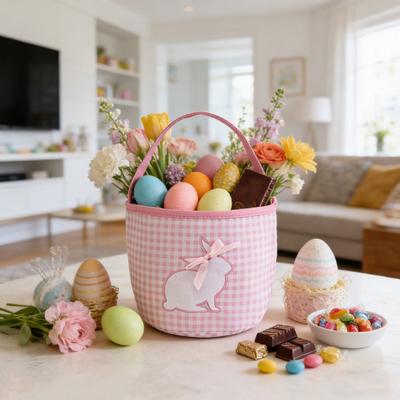 Easter Tote Bag Decorative Bunny Basket Spring Holiday Bag Egg Collecting Festive Party Indoor Outdoor Decoration