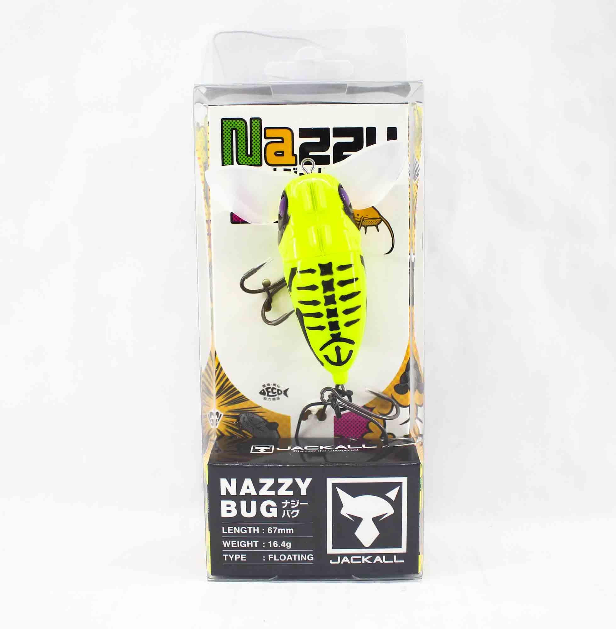

Jackall Nazzy Bug 67 mm 16.4 grams Floating Lure BC Frog Bone (1610)
