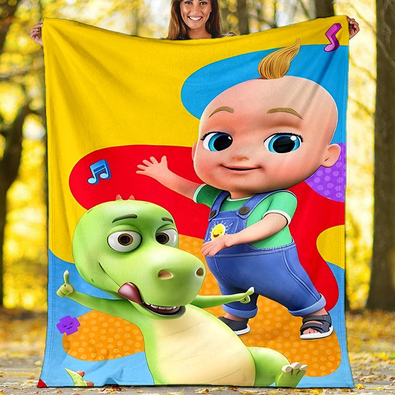 Coperta Stampata a Tema CoComelon - Perfetta per Divano, Letto, Viaggi e Uso Esterno | Lavabile in Lavatrice, Accogliente e Durevole.