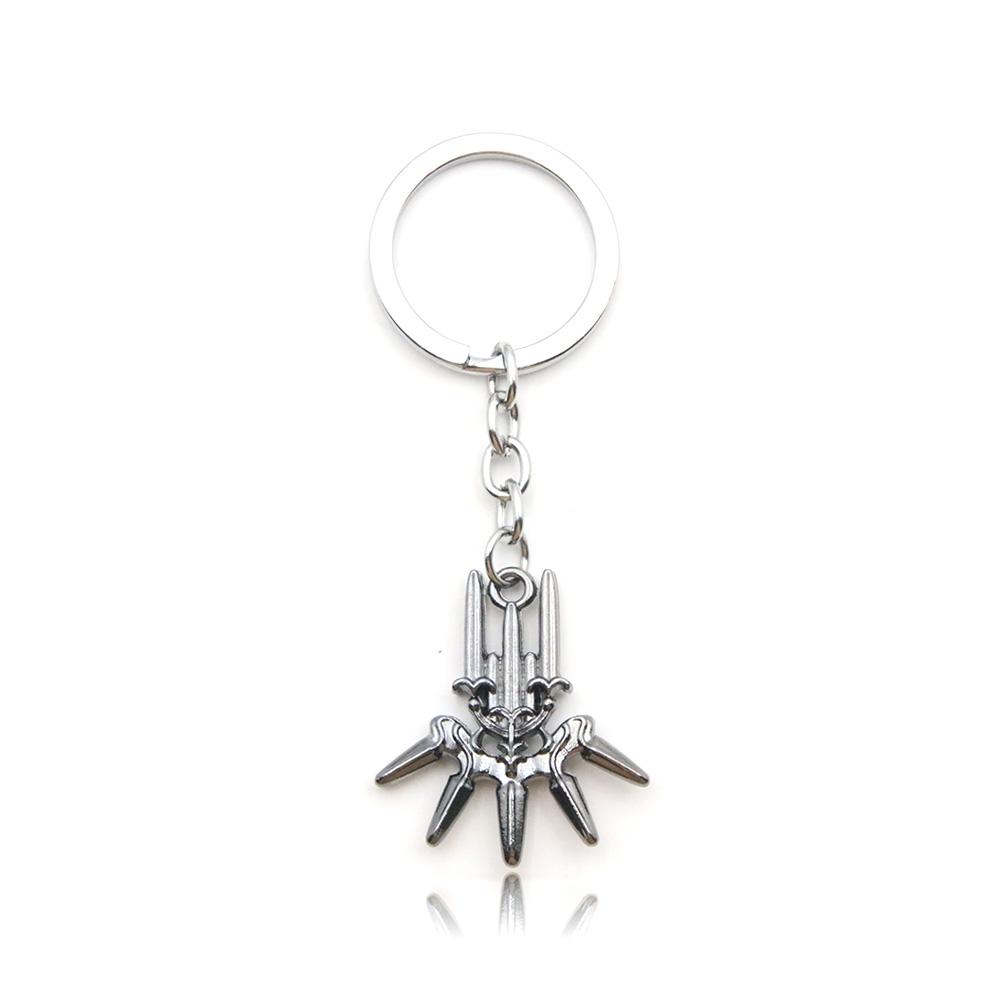 Game NieR:Automata Keychain Robot 2B Emil No2 Type B White Ball YoRHa Metal Pendant Keyring for Game Lovers Collection Jewelry