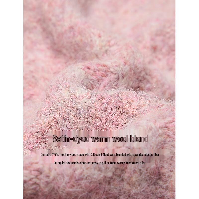 INMAN 2025 Winter Retro Textured Long Sleeve Sweater