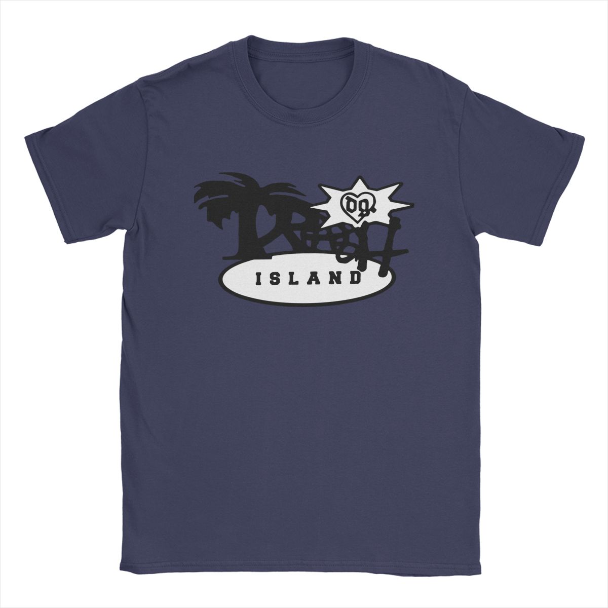 Bladee Drain Gang Trash Island Logo T-Shirts for Men Pure Cotton Tees Crew Neck Short Sleeve T Shirts Gift Idea Clothing XL