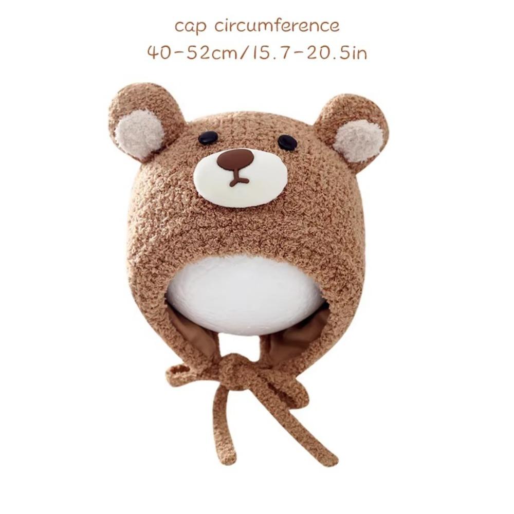 Cartoon Ear Winter Baby Earmuffs Warm Ear Protection Cap New Baby Knitted Cap
