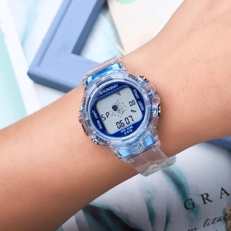 UTHAI CE74 Fashion Children's Watch Astronaut Swimming Bathing Night Light Electronic Watch Male and Female Student Watch