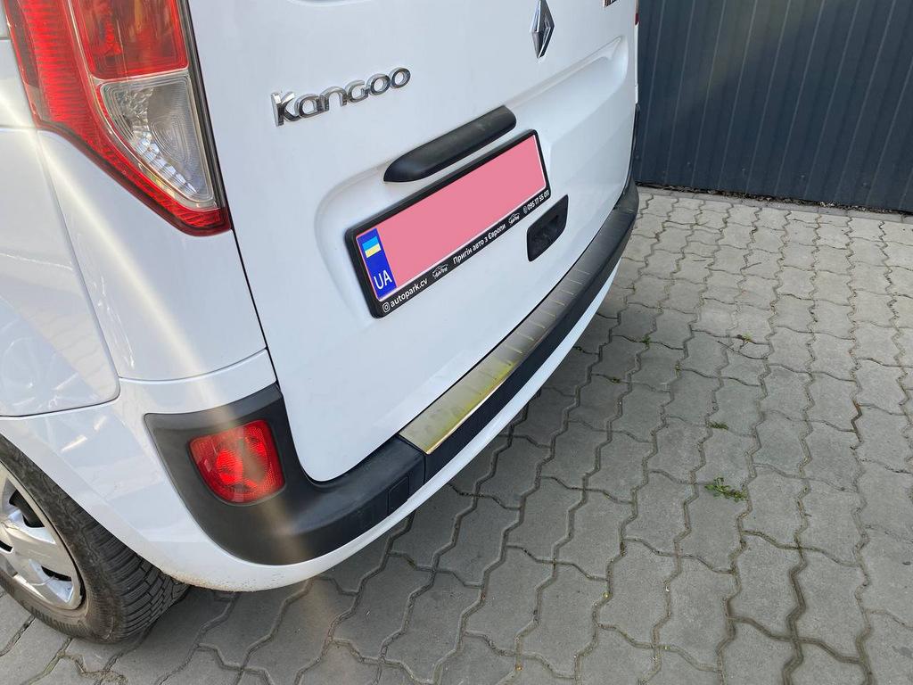 Накладка на задний бампер OmsaLine (2013-2025, нерж.) для Renault Kangoo