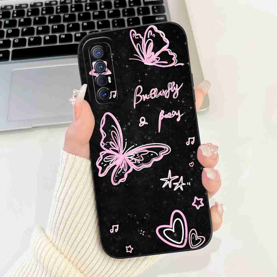 New Design Case For Oppo Reno3 Pro 5G CPH2009 Protective Silicone Soft TPU For Oppo Reno 3 Reno3 Pro 5G Phone Cover Shell Case