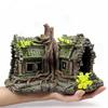 Resin Tree House Wooden Aquarium Beautification Fish Tank Decoration Craft Pet Supplies Accessory