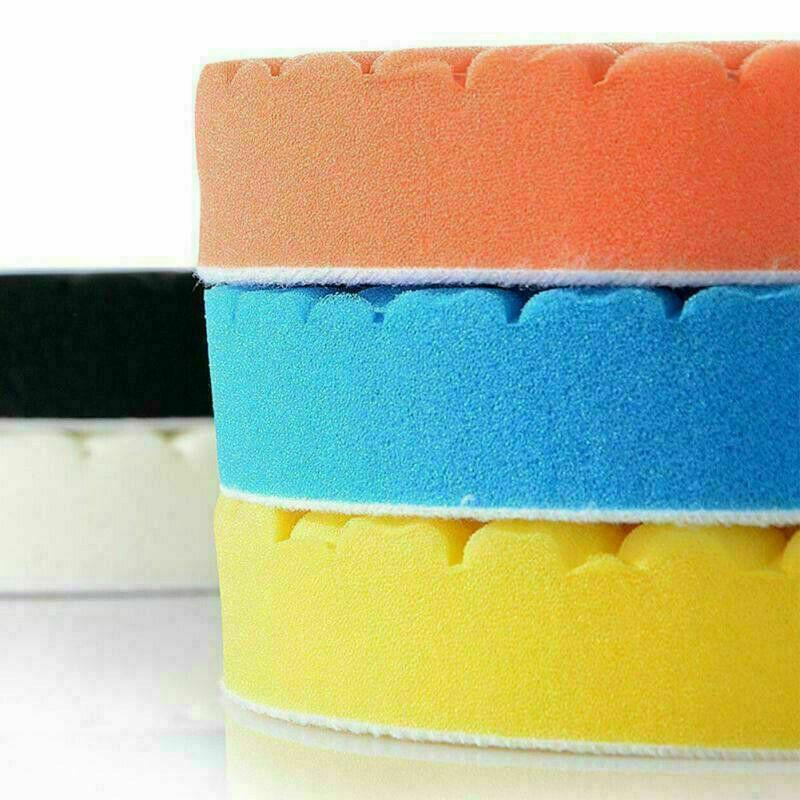 5pcs Car Polishing Pad Kit Set 6 Inch Self-Adhesive Buffing Wheel Waxing Sponge Pads Auto Care Wash Cleaning Tool