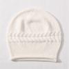 Solid color rabbit velvet twist knitted hat large curled edge soft waxy comfortable versatile warm wool hat