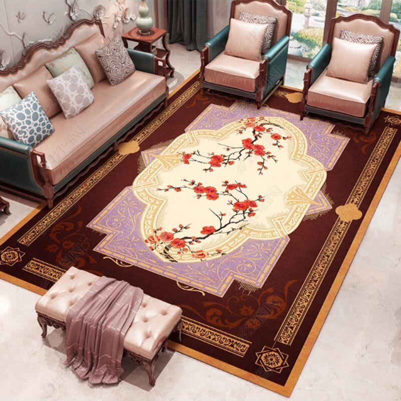 

Китайский Ретро Коврик с Пионовым Узором Рождественский Подарок Коврик для Гостиной Подходит для Ковров Рождественское Украшение Подходит для Коврика для Помещений 120*160cm