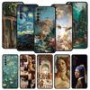 Renaissance Art Painting Phone Case For Realme 12 11 10 6 7 9 Pro Plus 8 5G C35 8i 9i GT2 GT3 GT5 GT Neo 2 3 5 Black Cover