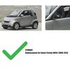 Rearview Mirror Housing, Exterior Rearview Mirror Housing, Carbon Fiber Style Door Side Mirror Cover Cap for Smart Fortwo W451 2009-2015