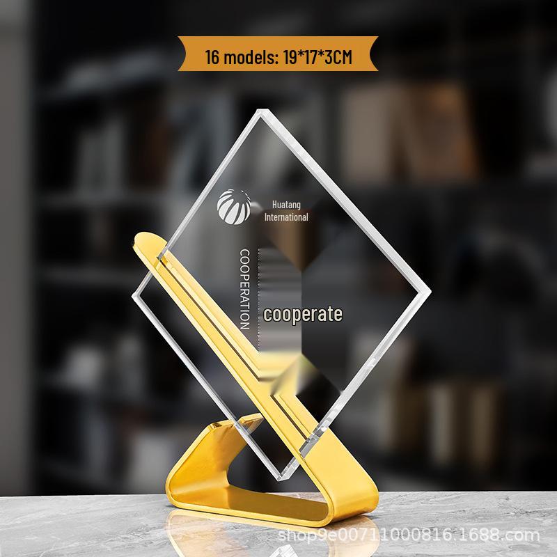 High-Grade Crystal Metal Trophy for Excellence Awards Ceremony