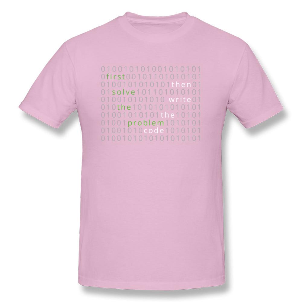 WordCloud First Solve the Problem Code Tshirts Program Hacker Problemmer IT Computer Camisa Tops & Tees Men Funny O-Neck