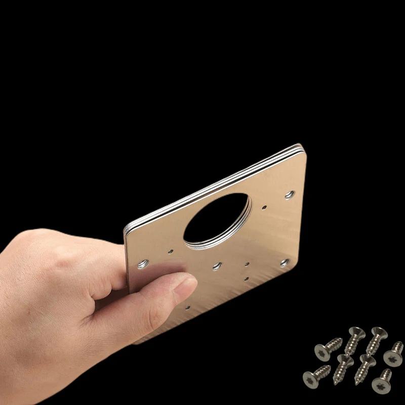 Stainless Steel Door Hinge Cabinet Hinge with Screw Furniture Drawer Repair Plate Kits Repair Plate Flat Fixing Brackets Tools